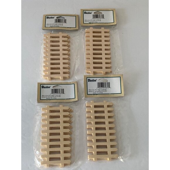 VTG Doll House Miniature Picket Fence Outside Village Decor Accessory Shadow Box - Picture 13 of 13